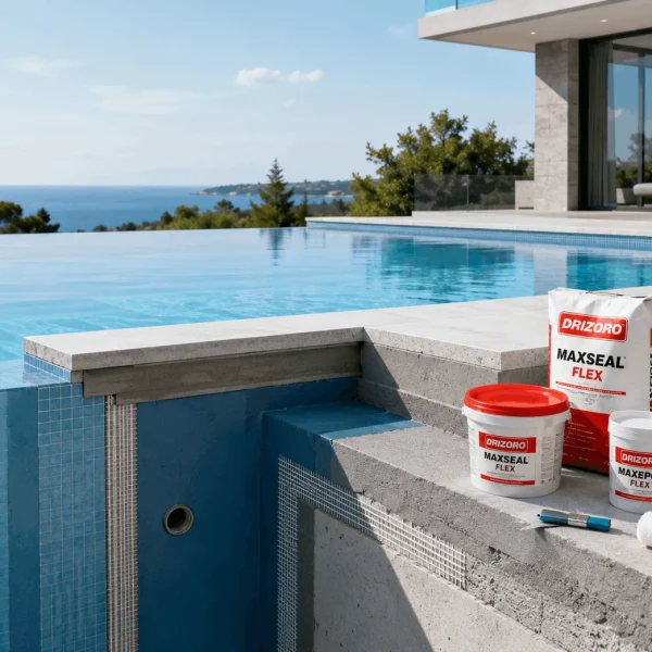 Hidroizolarea piscinelor cu produse profesionale pentru contact permanent cu apa